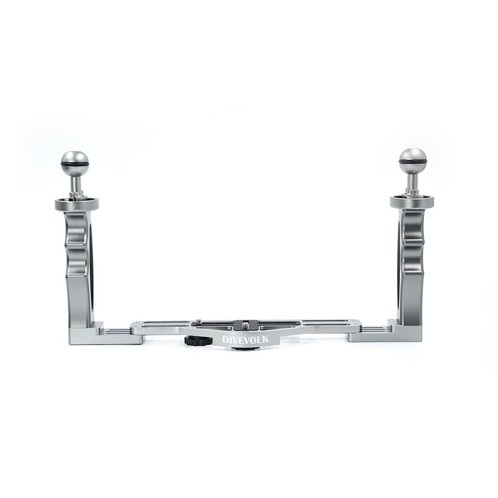 [DV-DADDHTG] Divevolk Double-Handle Tray, Silver