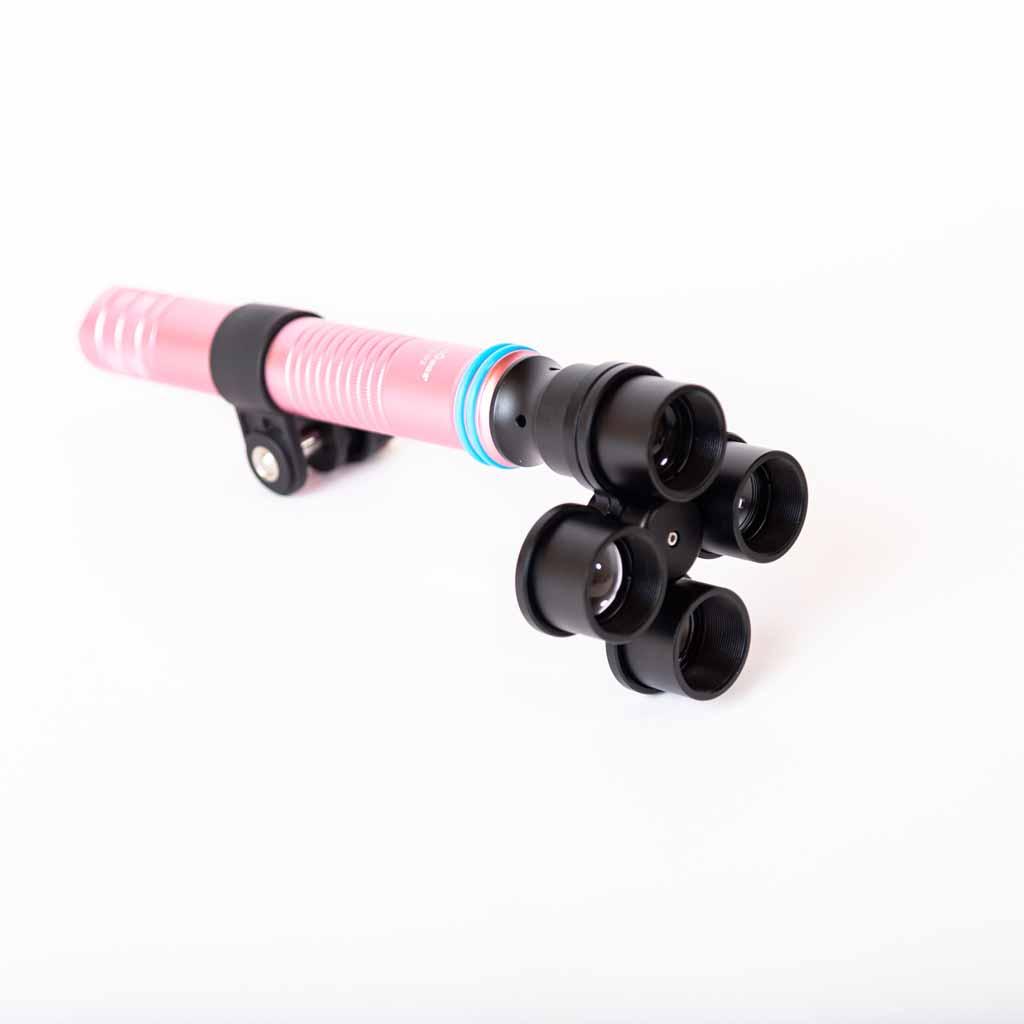 MiniGear Snoot Diving Light MS-03 mit Rotations-Kopf - Pink